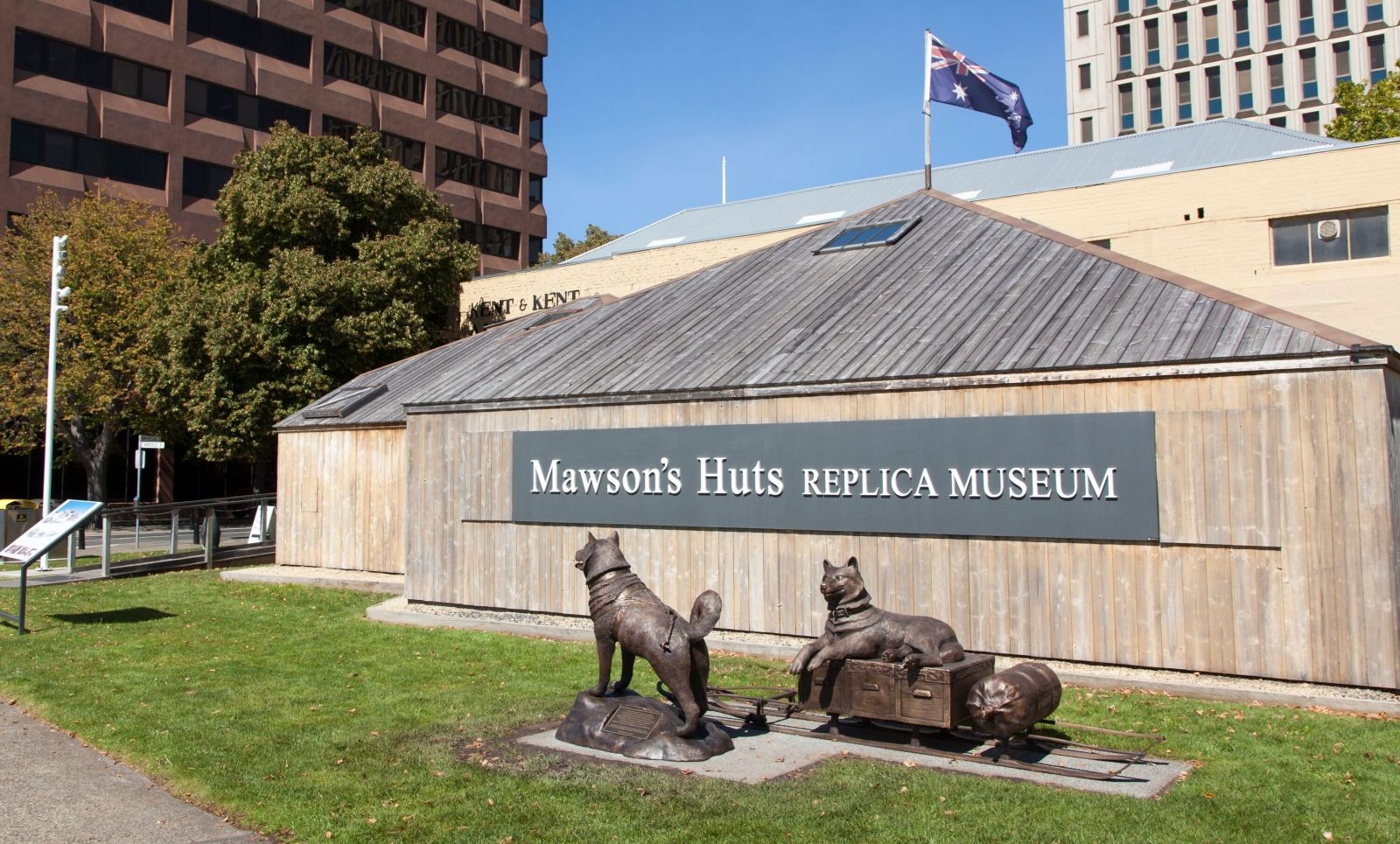 Exterior of Mawson’s Hut Replica Museum in Salamanca, Hobart